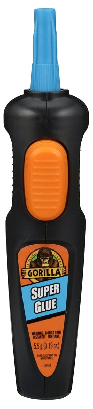 Gorilla 104408 Super Glue Pen, Liquid, Irritating, Sharp, Straw/White, 5.5 g