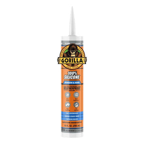 Gorilla 117399 Window and Door Sealant, Clear, >40 deg F, 10 oz Cartridge