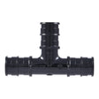 SharkBite UA362A5 Expansion Reducing Tee, 1/2 in, Barb, Polysulfone, Black, 160 psi Pressure