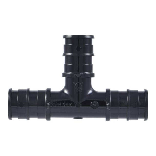 SharkBite UA362A5 Expansion Reducing Tee, 1/2 in, Barb, Polysulfone, Black, 160 psi Pressure