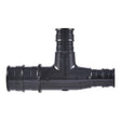 SharkBite UA454A5 Expansion Reducing Tee, 3/4 x 1/2 x 1/2 in, Barb, Polysulfone, Black, 160 psi Pressure