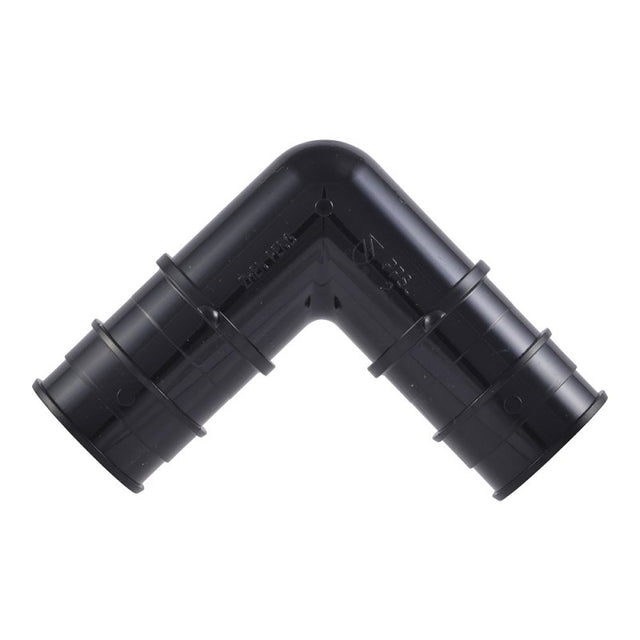 SharkBite UA260A5 Elbow, 1 in, Barb, 90 deg Angle, Acudel Polymer, Black, 150 to 160 psi Pressure