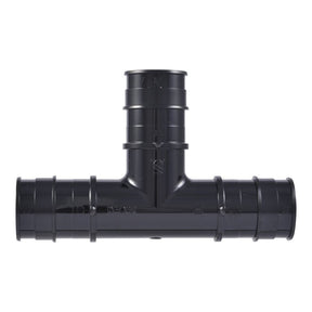 SharkBite UA374A5 Expansion Reducing Tee, 1 in, Barb, Polysulfone, Black, 160 psi Pressure