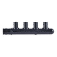 SharkBite UAMPT4C Multi-Port Closed Pipe Tee, 3/4 in Inlet, 4-Outlet, 1/2 in Outlet, Acudel Polymer