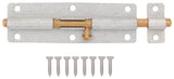 ProSource CL-702-PS Barrel Bolt, 0.31 Dia in Bolt Head, 6 in L Bolt, Brass Pin/Steel, Galvanized