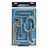 Crawford Vinyl Coated Gray Steel Assorted Home Hook Assortment Hook 20 pk