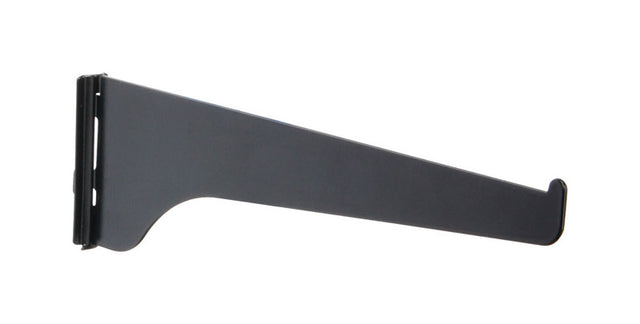 Knape & Vogt Black Steel Regular Duty Bracket 16 Ga. 8 in. L 160 lb, Pack of 10