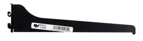 Knape & Vogt Black Steel Regular Duty Bracket 16 Ga. 10 in. L 160 lb, Pack of 10