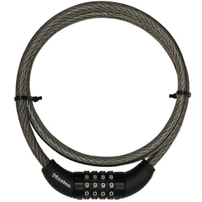 Master Lock 3/8 in. D X 60 in. L Vinyl Coated Steel Locking Cable