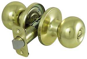ProSource T9710BRA4V Privacy Lockset, Ball Design, Brass