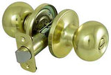 ProSource T9710BRA4V Privacy Lockset, Ball Design, Brass