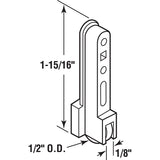 Prime-Line G 3003 Roller Assembly, 1-15/16 in L, Nylon/Plastic, White