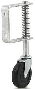 Dh Casters C-GSL3 Gate Caster, 3 in Dia Wheel, 13/16 in W Wheel, Hard Rubber Wheel, 40 lb