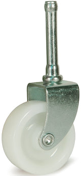 Dh Casters C-R158S1Z Swivel Caster, Stem and Socket Mounting, 1-7/8 in H Dimensions, 1-5/8 in Dia Wheel, 5/8 in W Wheel