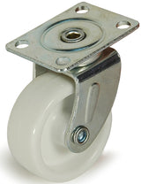 Dh Casters C-R158P0Z Swivel Caster, 1-5/8 x 1-1/4 in Plate, 1-7/8 in H Dimensions, 1-5/8 in Dia Wheel, 5/8 in W Wheel