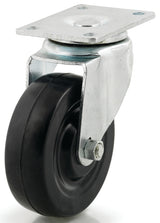 Dh Casters C-LM4P1RS Swivel Caster, 2-3/8 x 3-5/8 in Plate, 5-1/18 in H Dimensions, 4 in Dia Wheel, 1-1/4 in W Wheel