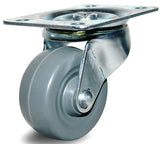Dh Casters C-GD20MRS Swivel Caster, 1-7/8 x 2-9/16 in Plate, 2-7/16 in H Dimensions, 2 in Dia Wheel, 15/16 in W Wheel