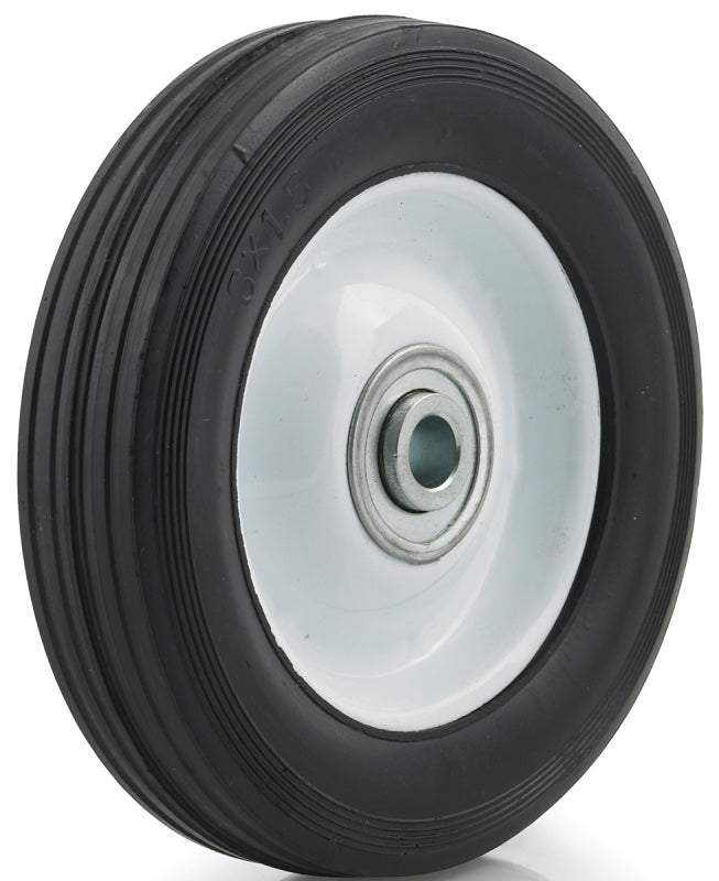 Dh Casters W-MH06112B4W Hub Wheel, Medium-Duty, Rubber