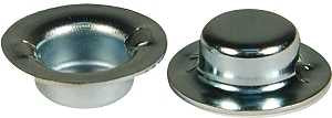 Dh Casters W-WC038 Axle Cap, 2 PK, 3/8 in Dia Dimensions