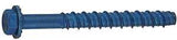 Tapcon 11414 Screw Anchor, 4 in L, Hex Drive, Steel, Metallic