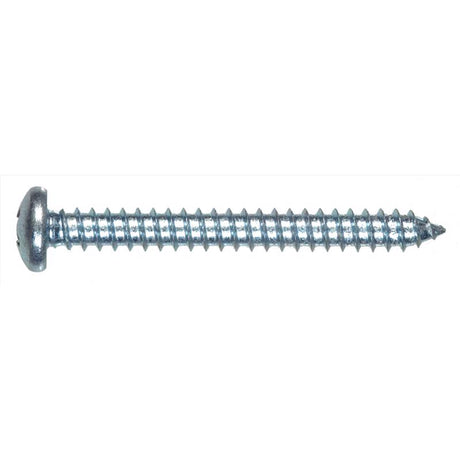 HILLMAN No. 12 Ga. X 1 in. L Phillips Pan Head Sheet Metal Screws 50 pk, Pack of 5