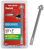 Red Head 12021 Wedge Anchor, 1/2 in Dia, 5-1/2 in L, Steel, Hot-Dipped Galvanized