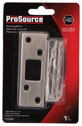 ProSource HSH-002SN-PS Security Strike, Steel, Satin Nickel, 3-5/8 in H, 1-1/4 in W