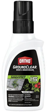 Ortho 4650306 Weed and Grass Killer, Liquid, Clear, Spray Application, 32 oz Bottle