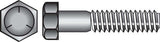 HILLMAN 7/16 in. D X 1-1/4 in. L Heat Treated Zinc Steel Hex Head Cap Screw 50 pk