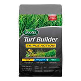 Scotts Turf Builder 26019 Triple-Action Fertilizer, 33.94 lb Bag, Granular, 25-0-2 N-P-K Ratio
