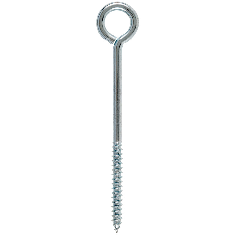 Hampton 1/4 in. X 5 in. L Zinc-Plated Steel Lag Thread Eyebolt, Pack of 10