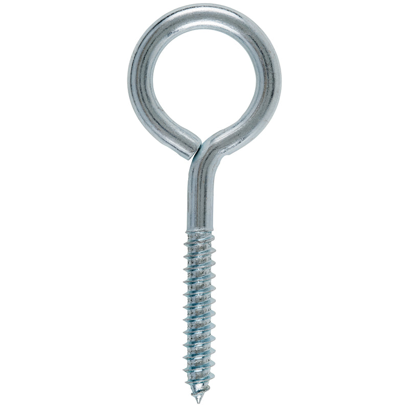 Hampton 3/8 in. X 4-1/2 in. L Zinc-Plated Steel Lag Thread Eyebolt, Pack of 10