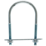 Hampton 1/4 in. X 2 in. W X 3-1/2 in. L Coarse Zinc-Plated Steel U-Bolt, Pack of 10