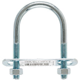 Hampton 5/16 in. X 1-3/4 in. W X 3 in. L Coarse Zinc-Plated Steel U-Bolt, Pack of 10