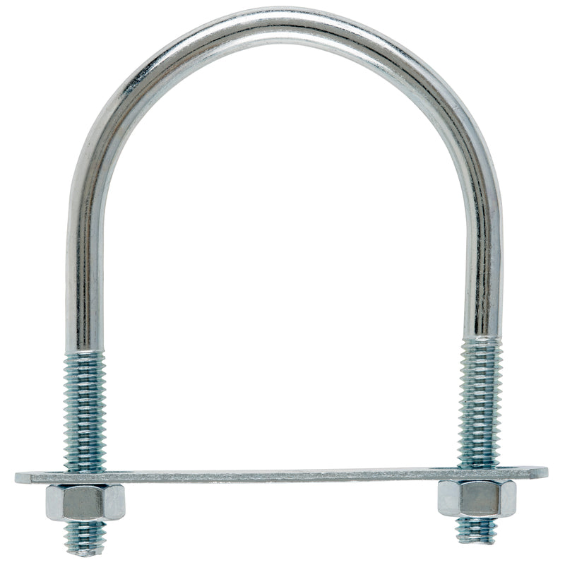 Hampton 5/16 in. X 2-1/2 in. W X 3-1/2 in. L Coarse Zinc-Plated Steel U-Bolt, Pack of 10