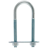 Hampton 5/16 in. X 1-3/8 in. W X 3-7/8 in. L Coarse Zinc-Plated Steel U-Bolt, Pack of 10