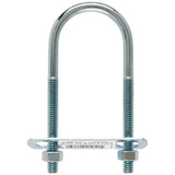 Hampton 5/16 in. X 1-3/4 in. W X 4-3/16 in. L Coarse Zinc-Plated Steel U-Bolt, Pack of 10