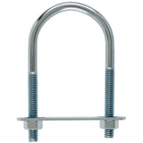 Hampton 5/16 in. X 2 in. W X 3-3/4 in. L Coarse Zinc-Plated Steel U-Bolt, Pack of 10