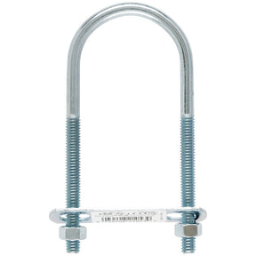 Hampton 5/16 in. X 2 in. W X 4-3/4 in. L Coarse Zinc-Plated Steel U-Bolt, Pack of 10