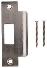 ProSource HSH-006BN-PS Strike Plate, 4-7/8 in L, 2 in W, Steel, Brushed Nickel