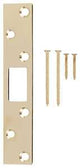 ProSource HSH-004-PS Security Door Latch Strike, Steel, Brass, 6 in H, 1-1/8 in W