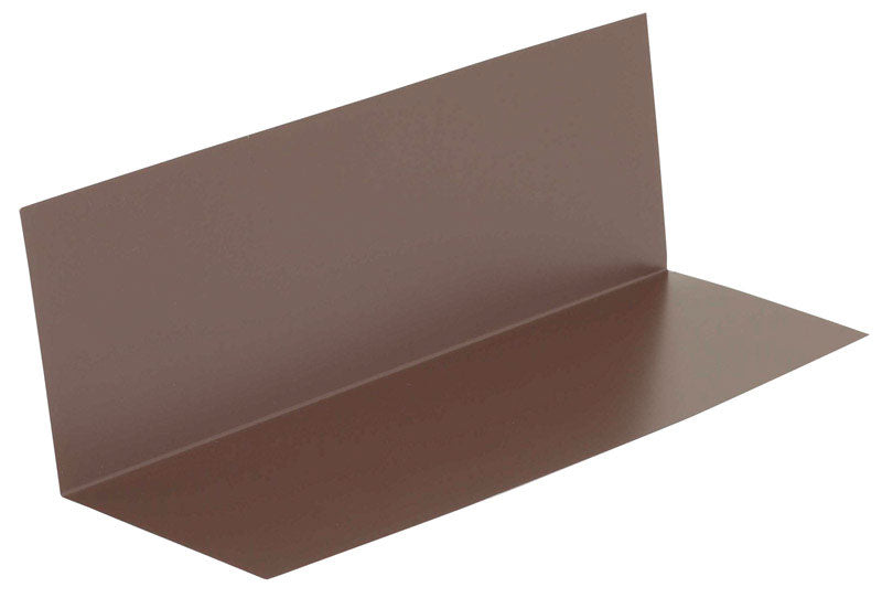Amerimax 4 in. W X 12 in. L Galvanized Steel Pre-Bent Flashing Shingle Brown, Pack of 50