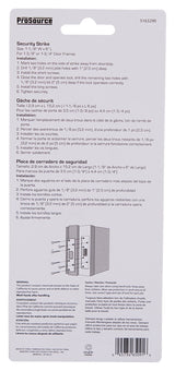 ProSource HSH-004BN-PS Security Door Latch Strike, Steel, Satin Nickel, 6 in H, 1-1/8 in W