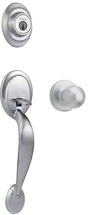 Weiser Kingsway x Yukon Series 9GAC94710-002 Handleset, 3 Grade, Satin Chrome, 2-3/8 to 2-3/4 in Backset, Residential