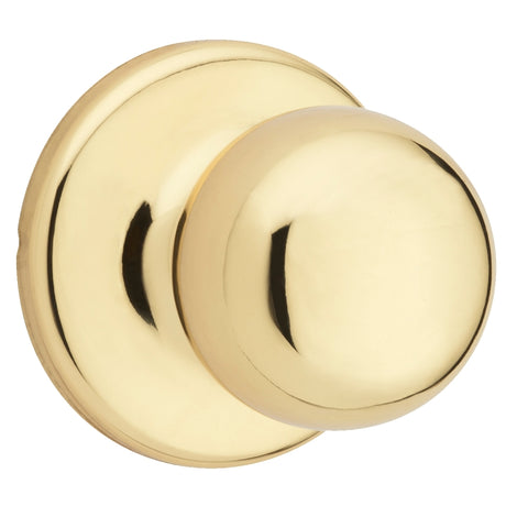 Weiser Fairfax Series 9GAC1010-004 Passage Door Knob, 1-15/16 in Dia Knob, Brass