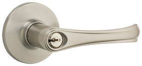 Weiser Grapevine Series 9SL50000-017 Entry Lever, Satin Nickel, Residential, Universal Hand, 3 Grade