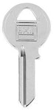Hy-Ko 11010VRH2 Key Blank, Brass, Nickel-Plated, For: Viro VRH2 Locks, Pack of 10