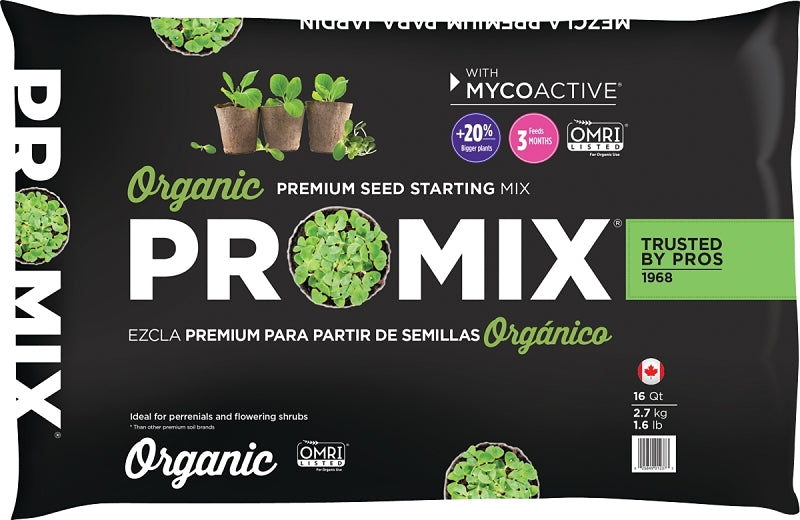 Pro-Mix 1016041RGCE Seed Starting Mix, 16 qt, Bag