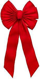Holidaytrims 7355 Gift Bow, 14 x 28 in, Velvet, Red, Pack of 36