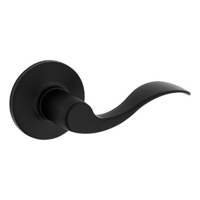 Weiser Safe Lock Layton 9SL10000-115 Passage Door Handle, Lever Handle, Matte Black, 1-3/8 to 1-3/4 in Thick Door